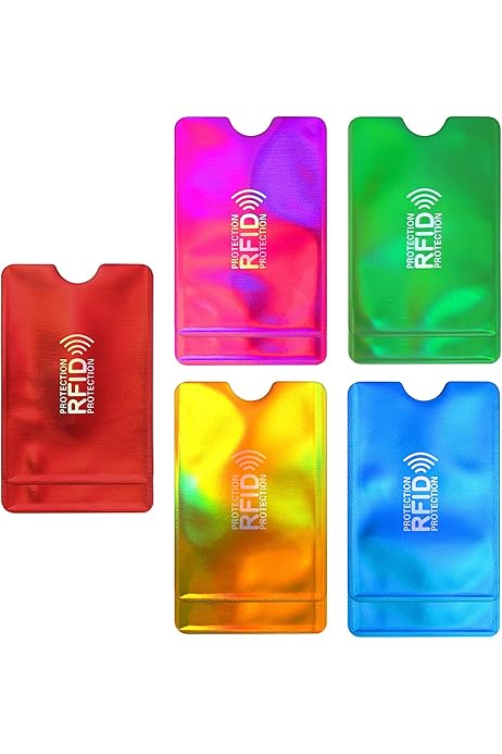 Set Di 10 Custodie RFID Bloccanti Protezione Per Carte Di Credito