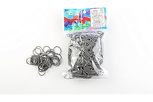 Rainbow Loom Haargummis, Grau
