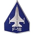 F16 Patch Iron/Sew On Embroidered Badge United States Air Force Jet Aeroplane