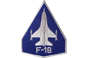 ELLU Parche bordado F16 para planchar o coser en avión de la Fuerza Aérea de los Estados Unidos