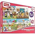 Play & Learn Funskool My Memorable Moments 4in1 Jigsaw Puzzle Game for Kids, 120 Pieces, Educational, Learning & Development, Fun Activity Toy for Childrens, Gift Set for Kid, Age 4+ Years