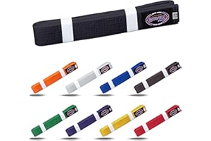 Farabi Sports Karate Belt – Multiple Colors – Premium Martial Arts Belts for Karate and Taekwondo, Training & Competition – Single, Pack of 5, Pack of 10