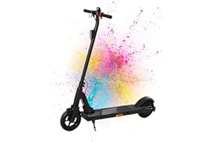 QNQ Trottinette Électriques, Moteur 500W Peak, 8'' Pneus Solides, Scooter Électrique Pliable, 25KM/H Max, Autonomie de 15-20km, Batterie 36V 4Ah, Trottinettes pour Enfants/Adolescents