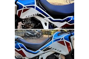 Resin Bike Adesivi Moto Compatibile con Honda CRF1100L Africa Twin Adventure Sports 2021. Protezioni Laterali Serbatoio da Urti e Graffi. Coppia Adesivi 3D Resinati