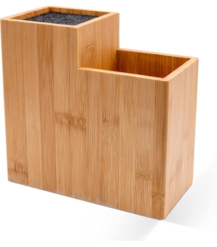 Kesper Messerblock, 58025, Bambus, Mae: 18,5 x 12,7 x 24 cm, Braun :  Amazon.de: Kche, Haushalt & Wohnen