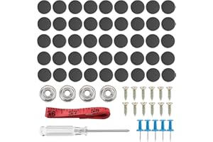 ROUCERLIN Lot de 202 boutons de réparation de toit de voiture avec outil et agrafe, rivets de retenue pour l'affaissement de la doublure intérieure du véhicule (noir)
