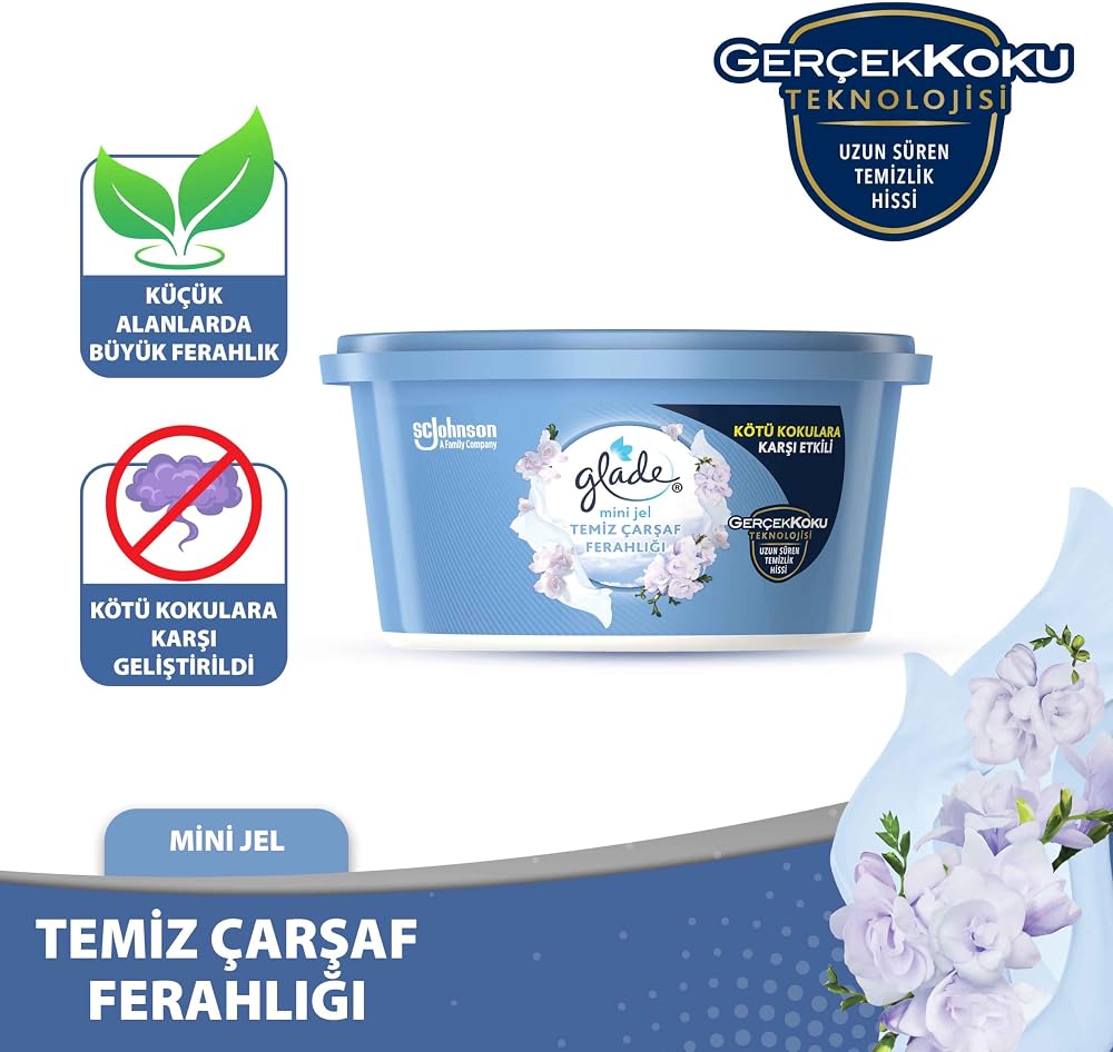 Glade Mini Jel Temiz Çarşaf Ferahlığı, 70 Gr