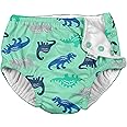 green sprouts i play. baby-boys Reusable Swim Diaper, Sefoam Simple Dino, 6-12 Months