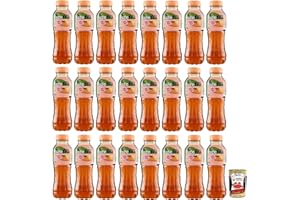 ITALIAN GOURMET E.R. 24 x Fuze Tea Pesca, Black Tea Peach and Rose Iced Tea, Refreshing Drink, Alcohol-Free, Disposable PET Bottle 400 ml + Italian Gourmet Polpa di Pomodoro 400 g Tin
