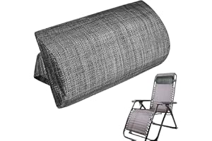 EAYOLY Almohada reclinable, Almohada para Tumbona Almohada reclinable ergonómica Ajustable para la Cabeza Cojín reposacabezas, para tumbonas, Playa y Piscina, 37×17cm