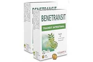 Ortis - Benetransit - Stimule et régularise le transit intestinal - Lot de 2 Boites de 54 comprimés