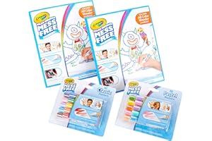 CRAYOLA Colour Wonder Mess Free Colouring Kit – 20 Markers & 60 Blank Pages, No Mess Colouring for Toddlers, Creative Set and Refill for Mess Free Line, Age 3+