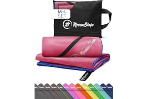 NirvanaShape Toallas de Microfibra | Absorbentes, Ligeras, de Secado rápido | Toallas de baño, Toalla de Viaje, Toallas Deportivas | Ideales para Viajar, IR al Gimnasio, la Playa, Practicar Yoga