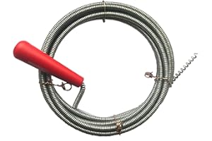 ROKA STORE Rohrreinigungsspirale Ø 6mm x 3m mit Bohrspitze, extra dünne Abfluss-Spirale