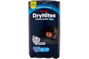 Huggies Drynites Couches, taille XL, 13-19 ans (48-60 kg), culottes absorbantes pour bébé, 11 pièces