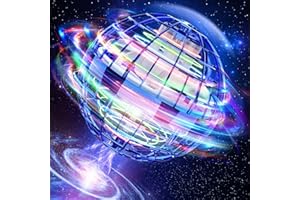 ‎TOMZON TOMZON Hoverball Fliegender Ball, Magic Spinner Flugball mit LED Lichter, Mini Drohne, Flying Ball, Fliegendes Spielzeug, Boomerang Schwebender Ball, Geschenk für Kinder Jungen Mädchen, Blau