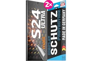 SMART ENGINEERED S.E folia ochronna do Samsung Galaxy S24 Ultra, antyodblaskowa – 2 x folie w zestawie z Niemiec, Galaxy S24 Ultra folia matowa folia na wyświetlacz, S24 Ultra folia alternatywna do szkła ochronnego