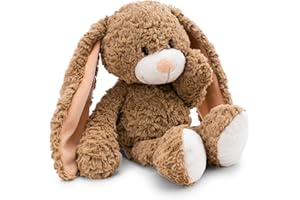 ‎NICI NICI Kuscheltier Hase Lopino 25cm - braun - Weiches Plüschtier – niedliches Stofftier zum Kuscheln & Spielen – tolle Geschenkidee für Kinder & Erwachsene | 62314
