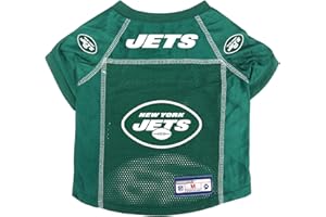 Littlearth Unisex-Adult NFL New York Jets - 1 Basic Pet Jersey, Team Color, Large,320134-JETS-L-1