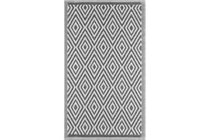 JEMIDI Dywan zewnętrzny, 90 cm x 150 cm, na zewnątrz, na balkon, do ogrodu, na zewnątrz, czarny