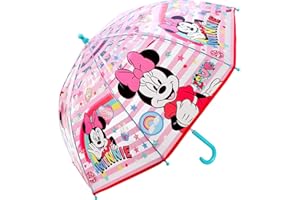 TDL Minnie Mouse Parapluie Enfants Brolly Poe Dôme Transparent Pliage Parapluie Canne