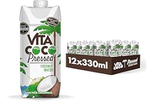 Vita Coco - gepresstes Kokoswasser 12x330ml, natürlich hydrierend mit Elektrolyten, glutenfrei, voll mit Vitamin C & Potassiu