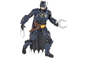 BATMAN - DC Comics - Figura Batman Articulada Coleccionable de 30 cm con 16 Accesorios y 17 Puntos de Articulación - 6067399 - Superheroes Juguetes - Juguete Niños 3 Años +