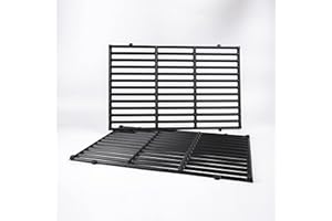 LOKHING 7638 44,5CM Rejilla Parrilla para Weber Spirit II 310, Spirit 300/700 Genesis 1000-5000 Series, Spirit E310 S310 E320 S320 E330 S330 SP-330, Hierro Fundido Gas Piezas de Repuesto