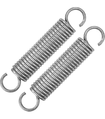 Chapuis, Set De 2 Pièces De Ressorts De Tension Avec Crochets Ressorts En Acier Galvanisé, Ressorts à Double Crochet, Ressorts De Traction Spirale, Fil 1 Mm - Longueur 75 Mm