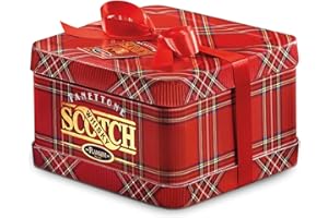 FLAMIGNI, Panettone Farcito con Crema al Whisky, Ricoperto di Cioccolato Bianco al Caramello, Soffice e Dolce Panettone Senza Canditi e Uvetta, Ideale Come Regalo di Natale, 950 g
