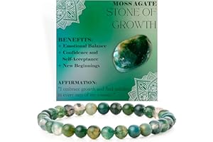 Bivei Pearl Bracelet for Women 6 mm Semi-Precious Stone Stretchy Elastic Jewellery Yoga Gifts