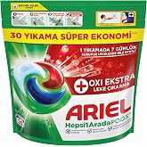 Ariel Hepsi1Arada PODS Oxi Extra Leke &Ccedil;ıkarma Kaps&uuml;l &Ccedil;amaşır Deterjanı Beyazlar ve Renkliler 30 Yıkama