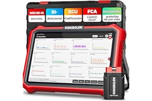 KINGBOLEN K8 Pro OBD2 Diagnosis Coche Multimarca, Bidireccional Maquina Diagnosis Coche, Codificación ECU Online,Sistema Completo Diagnosis 42+Reajustes, CANFD＆DOIP, FCA, Actualizaciones gratuitas
