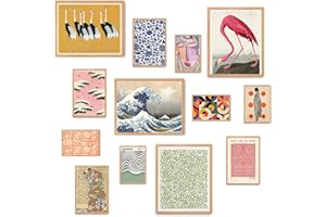 Fardes Maximalist Wall Art Set - Colorful Eclectic Gallery Wall decor for Boho Room