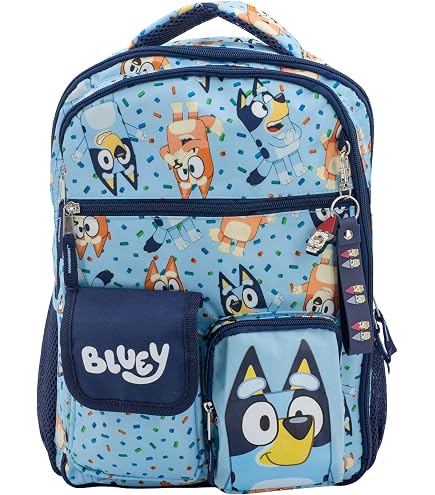 Mini Peluche Bluey Con Clip - 4,75 Pollici - Per Zaino O Lunch Box - Regalo Bambini