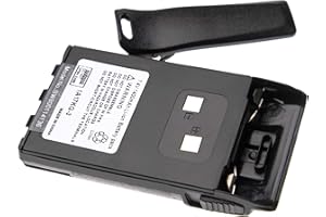 vhbw batteria compatibile con Midland CT790 radio (1400mAh, 7,4V, Li-Ion) + clip