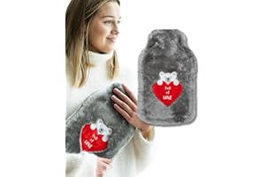 ‎SOXO soxo Termofor Pluszak Dla Dzieci Gumowy W Pokrowcu Pluszowy Full of love