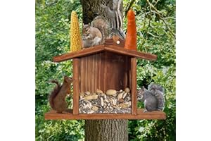 Obelunrp Casa Scoiattolo, Alimentatore Scoiattoli Esterno, Mangia Scoiattolo