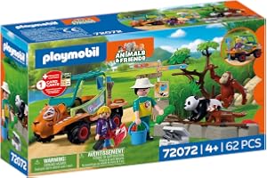PLAYMOBIL | Animals & Friends | Djurpark Djurskötarfordon med tigerdesign och 3 djur