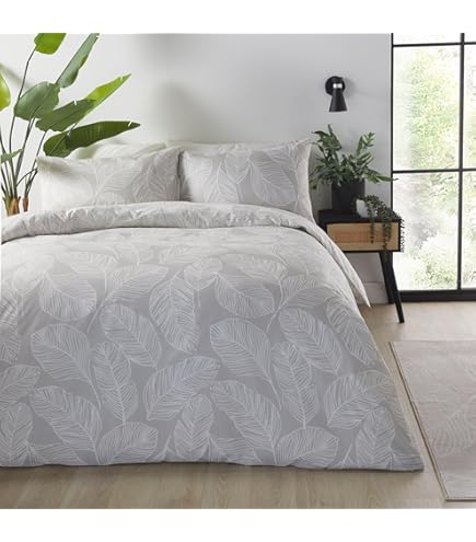GC GAVENO CAVAILIA Birdie Blossom Matrimoniale Size, Poliestere e Cotone, Grey, King (230 x 220cm