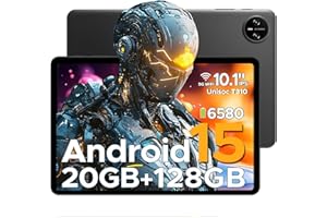 DOOGEE Tab A9 Pro Tablet Android 15, 20GB + 128GB/2TB Tablet 10 Pollici, 6580mAh Tablets Gaming, Unisoc T310, Dual Speaker, 5G WiFi, 8MP Camera, Type-C, GMS, BT 5.0, Face ID, 3.5 mm Headphone Jack