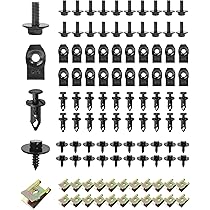 Flaconi 80PCS Clips De Fixation Voiture,Auto Kit De Clip à Vis Et