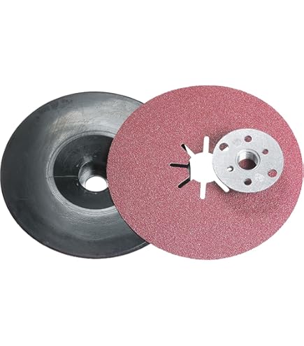50 Disques Abrasifs Fibre 115 Mm Grain 80 - Pour Meuleuse D'angle, Ponçage Bois, Métal, Plastique | Papier Abrasif Feuilles Pour Ponceuse
