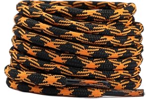 Stepace Cordones Redondos para Botas de Senderismo y Montaña, Trekking Zapatos, 15 Colores, 100-180cm, 5.5mm Diámetro