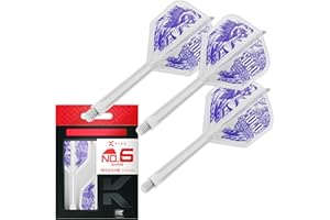 TARGET DARTS Target Japan K-Flex Solo Keita ONO No.6 KFlex Dart Flights und Schäfte | 3er Pack K Flex Player Edition Zubehör | KFlex Dart Schäfte, Längen: Kurz, Intermediate, Medium