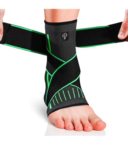 Teylam Fascia Per Caviglia Regolabile, Cavigliera Flessibile, Ultra Sottile, Per Corsa, Calcio, Caviglia Destra E Sinistra (rosso, 2 Pezzi - 8
