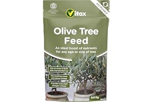 VITAX LTD Vitax Olive Tree Feed, Suitable For Borders, Pots & Containers, Encourages Healthy Growth: 0.9Kg Pouch