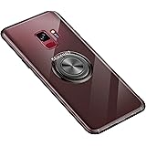 SORAKA Durchsichtige Hülle für Samsung Galaxy S9 mit 360 Grad drehbarem Ringständer Weicher TPU transparenter Schutzhülle mit