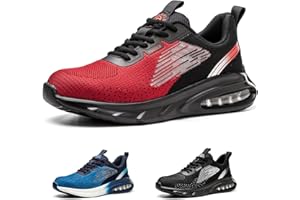 TQGOLD Scarpe Antinfortunistiche Scarpe da Ginnastica Unisex Leggere Antiperforazione Punta in Acciaio Comode Scarpe Sicurezza