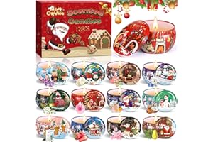 ENCOUN 12PCS, Candele Profumate Natalizie, Regalo 100% Cera di Soia Naturale, Set Bomboniere per Festa della Mamma, Anniversario